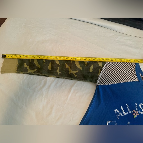 Free People  All Is Fair In Love and Combat Boots Long Sleeve Oversized Tee - Picture 6 of 7